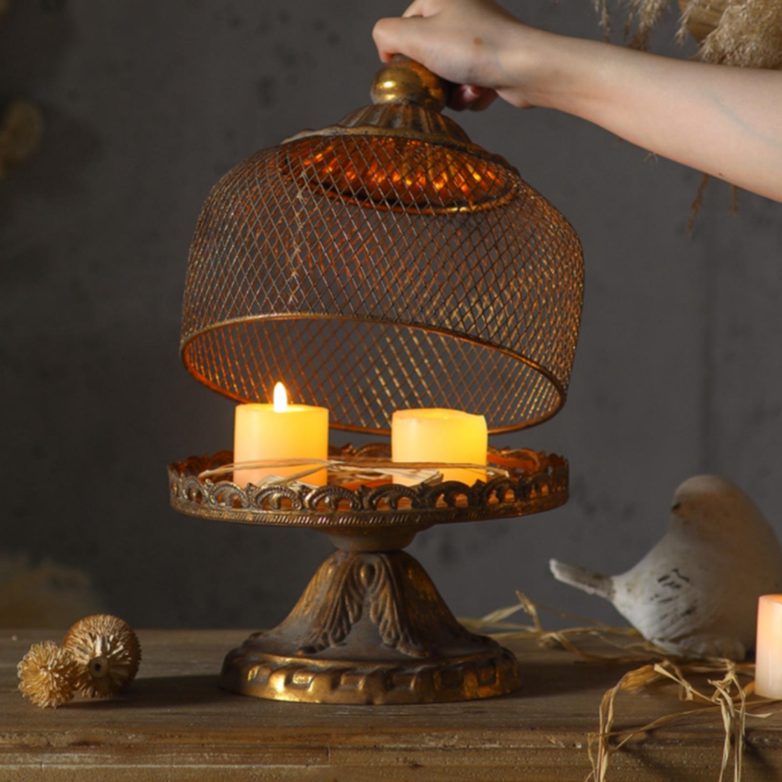 Candle Holder Decor - Support de bougie décoratif sur piédestal,