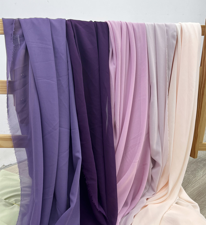 Table Runner - Tissu drapé en voile de mousseline