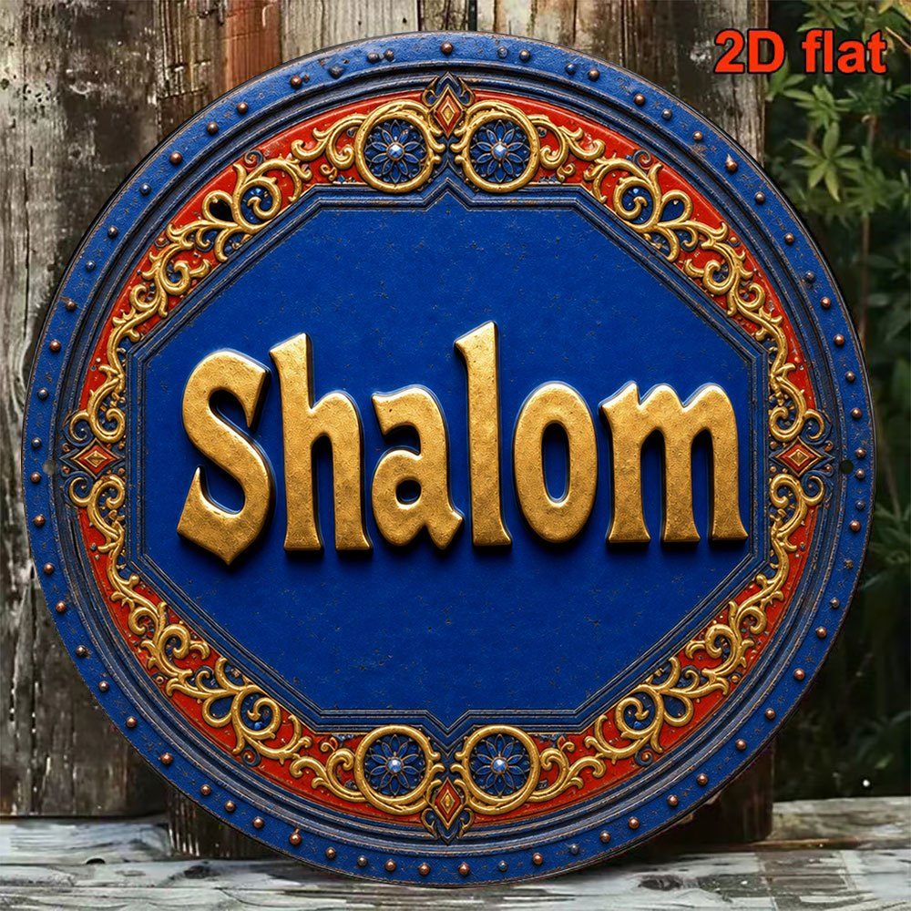 Wall Art - CIFBUY Décoration Murale Rétro en Aluminium,