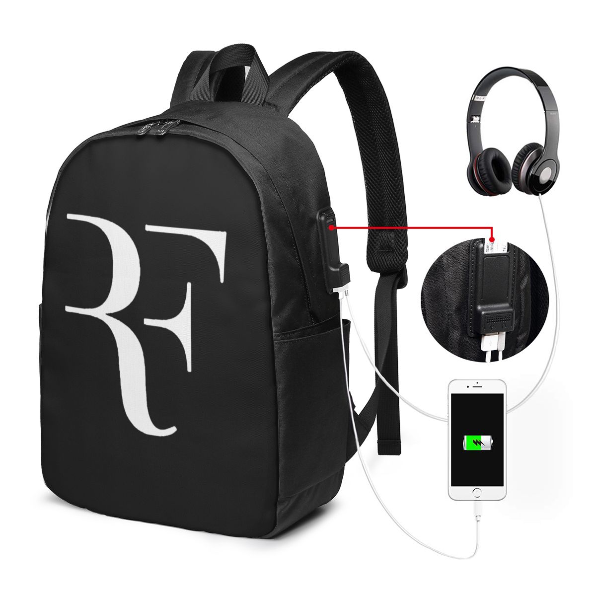 Wall Sticker - Sac à dos Roger Federer, sac
