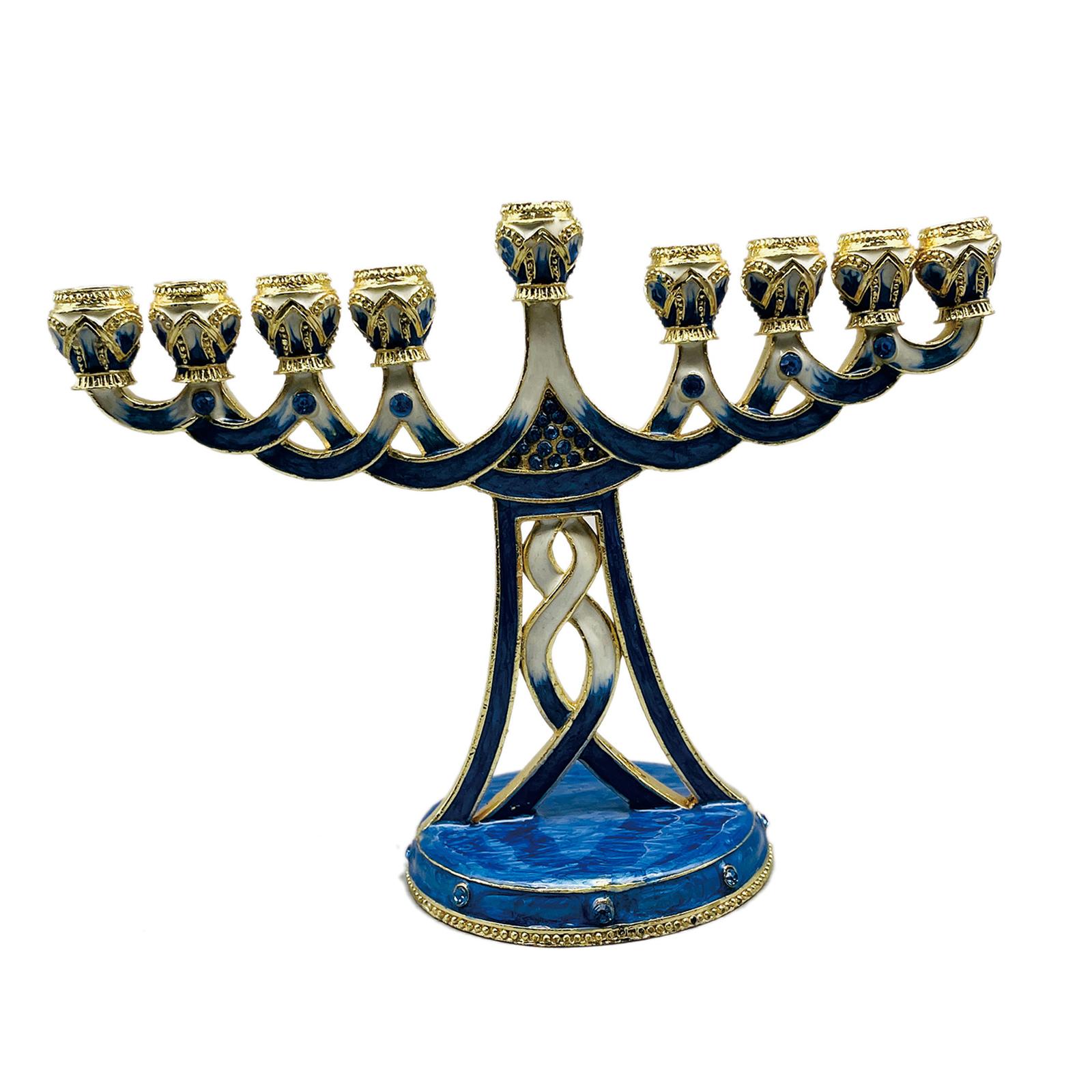 Porte-bougies Menorah émaillé, - Candle Holder Decor avis et prix