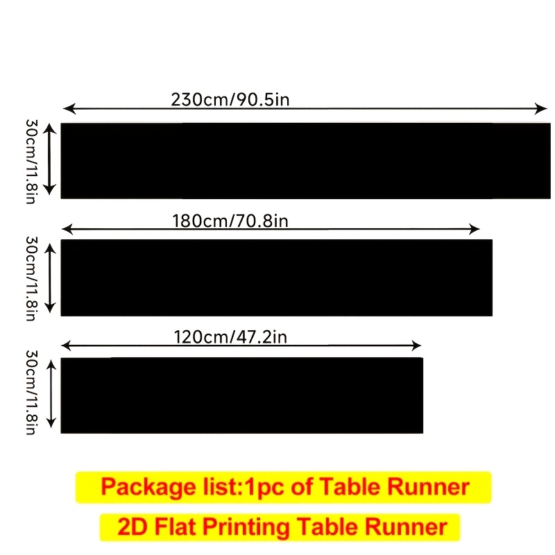 Chemin de table noir/blanc per - Table Runner avis et prix