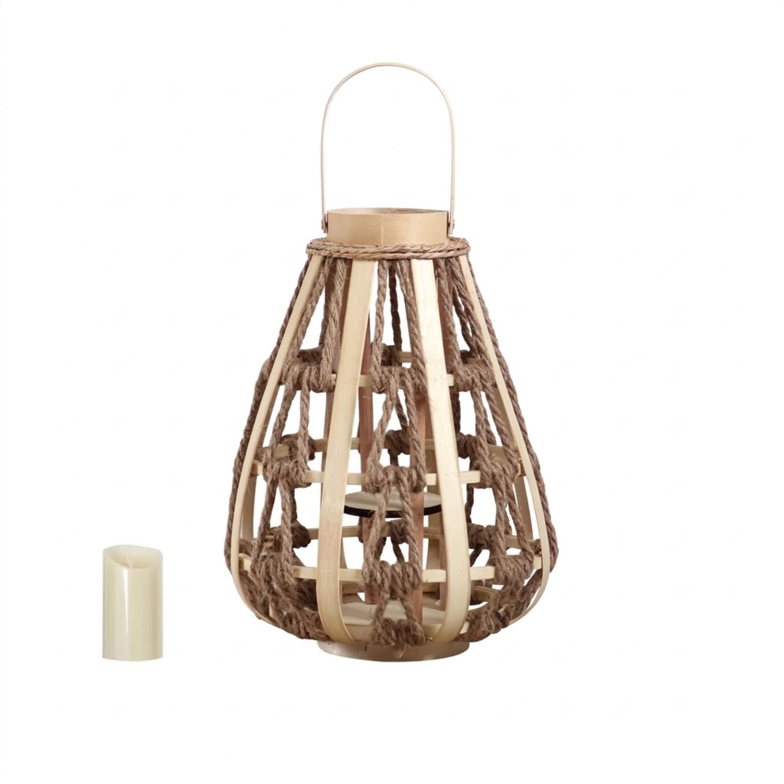 Lanterne porte-bougie en bois  - Candle Holder Decor avis et prix