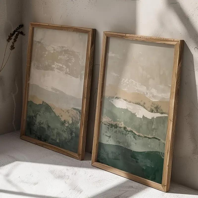 Lot de 2 tableaux sur toile Wa - Abstract Canvas Set avis et prix