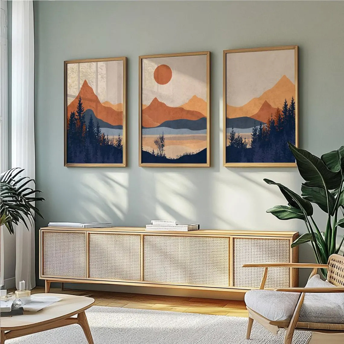 Lot de 3 affiches murales abst - Abstract Canvas Set avis et prix