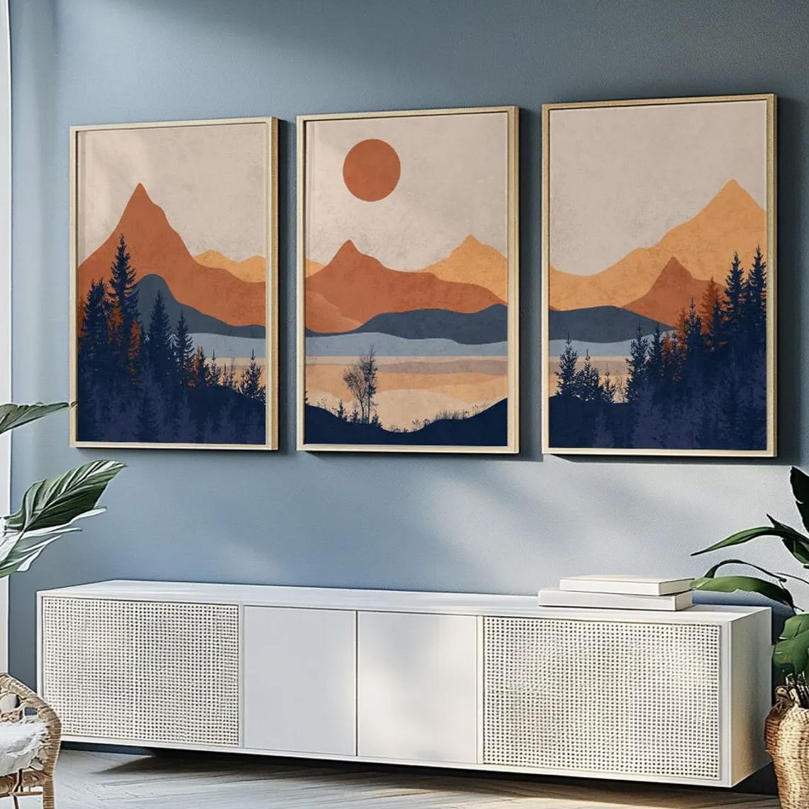Lot de 3 affiches murales abst - Abstract Canvas Set avis et prix