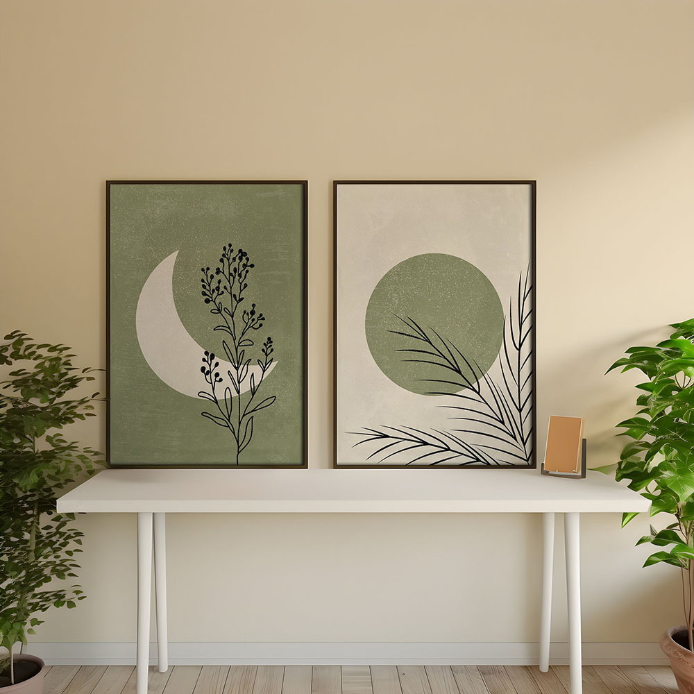 Affiche en toile plante bohème - Abstract Canvas Set avis et prix