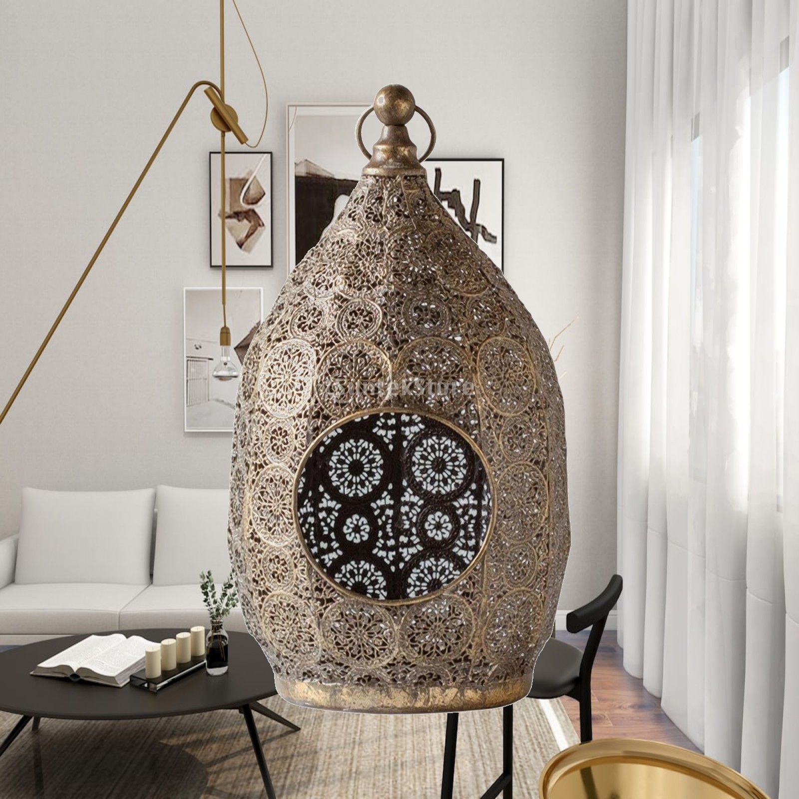 Lanterne à bougie en forme d'œ - Candle Holder Decor avis et prix
