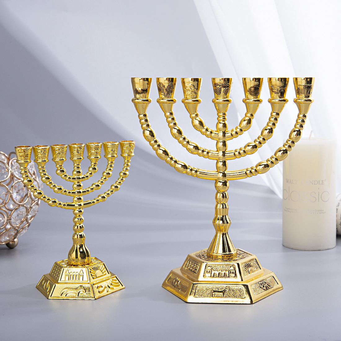Ménorah à 7 branches, décorati - Candle Holder Decor avis et prix