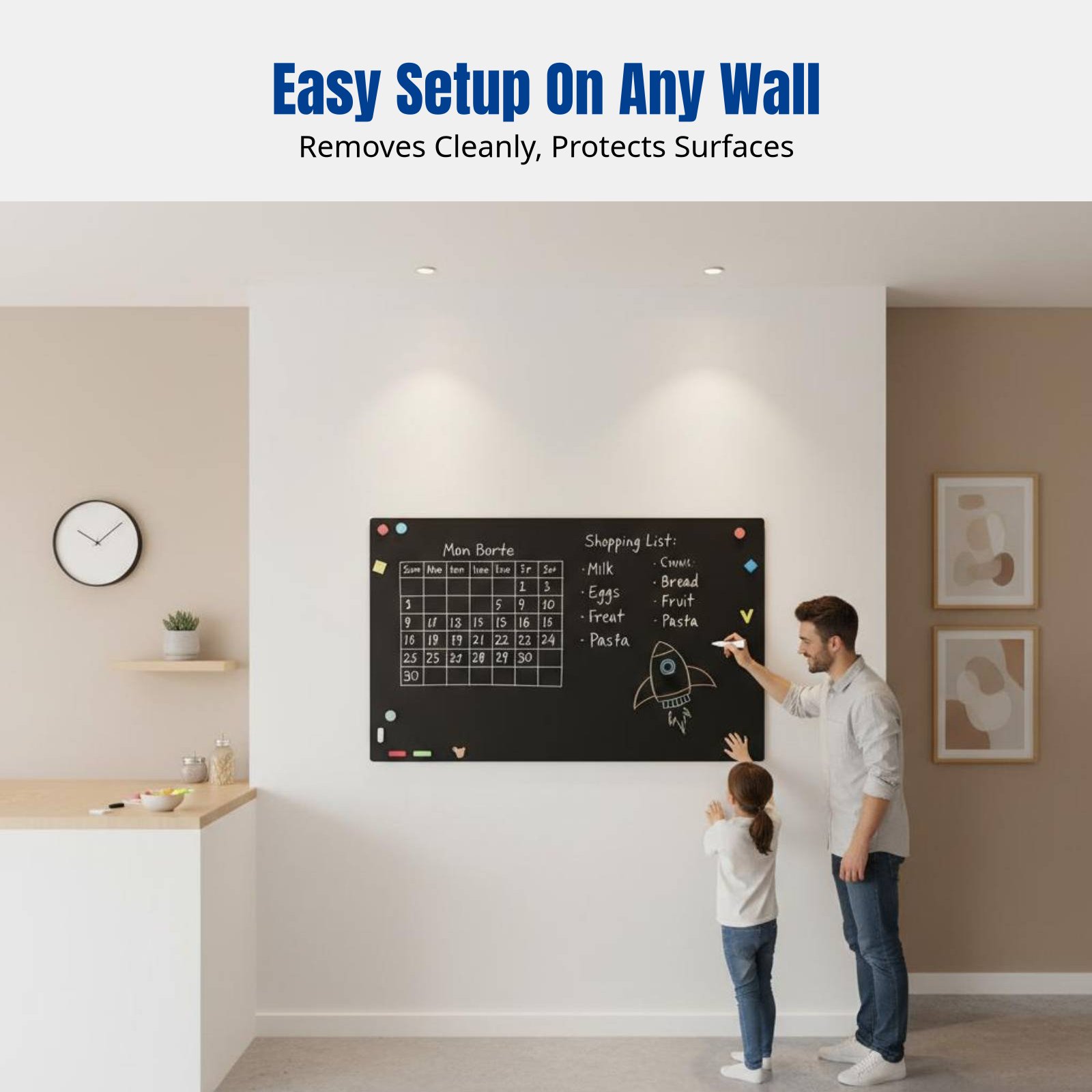 Autocollant mural tableau blan - Wall Sticker avis et prix
